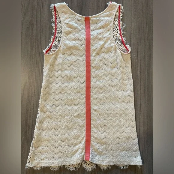 Miss Me Crocheted Tank - Sheer Front & Back - Size Medium - Picture 6 of 13